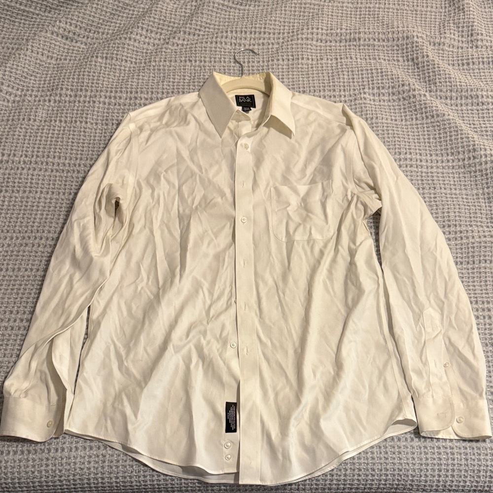 Jos. A. Bank Cream Dress Shirt